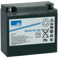 998302 EXIDE SONNENSCHEIN Gel A512/16G5 - 0789556500 12V 16Ah Pb G5 / VdS