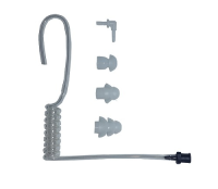 Tube de rechange acoustique lock type avec 3 variantes d&amp;#39;oreillettes transparent