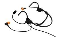 AURICOLARE Cuffia neckband con microfono flessibile / cavo da 50 cm con presa Nexus