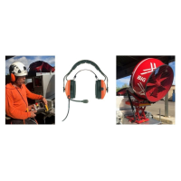 CT-PTT/AGS Headset avec PTT Inline et protection auditive active pour MOTOROLA GP320 *