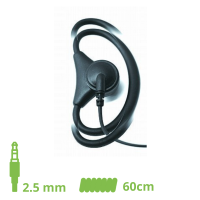 D-SHAPE Oreillette r&amp;#233;glable flexible 60 cm c&amp;#226;ble spiral&amp;#233; / 2.5 mm jack coud&amp;#233;